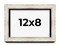 8x12 Modern Shadow Box 1.5" Depth Picture Frame with UV-Resistant Acrylic & Acid Free Backing, Available in 3 Finishes - Black, Silver, White